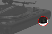 Vestax TT.AVB turntable foot (example of use: PDX-3000MkII)